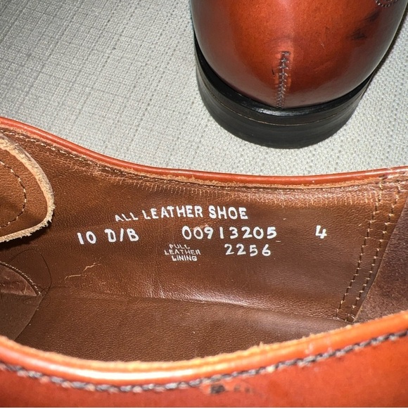 Hanover MasterFlex Cognac Cap Toe Oxfords Men’s Size 10 D/B Vintage GC - Picture 12 of 12